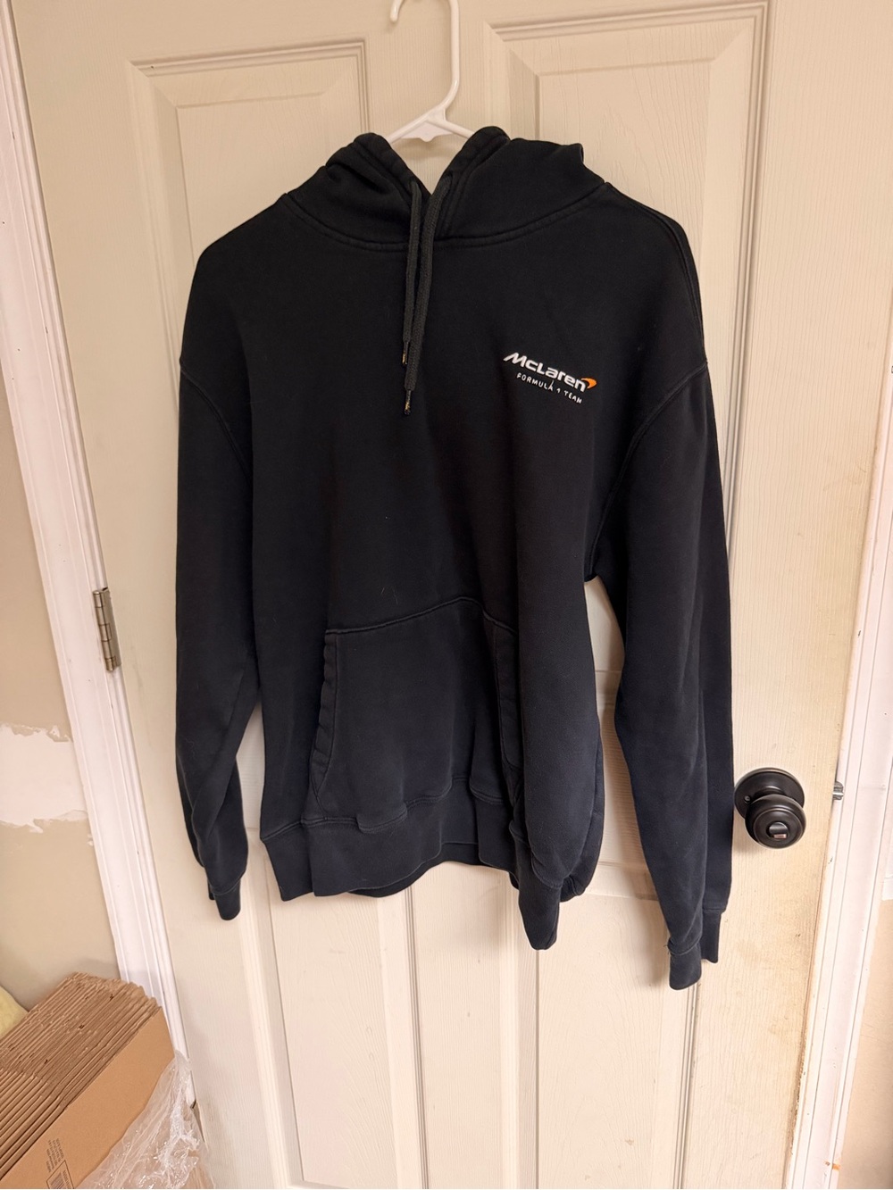 Hollister Black McLaren Logo Pullover Hoodie